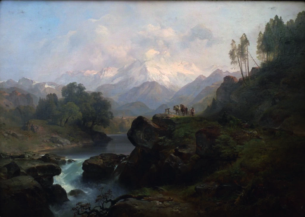 Paesaggio montano con il Wiesbachhorn - Kunsthistorisches Museum, Vienna